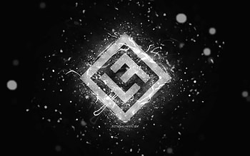 Lost Frequencies white logo, , Belgian DJs, white neon lights, creative, black abstract background, Felix De Laet, Lost Frequencies logo, music stars, Lost Frequencies HD wallpaper
