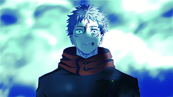 Blue Shock - Yuji Itadori (Jujutsu Kaisen S3), Blue Anime, Jujutsu Kaisen 3rd Season, Yuji Itadori HD wallpaper