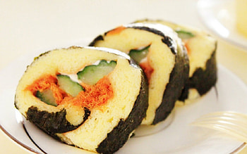 Sushi, food, vegetables, rice HD wallpaper