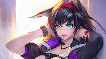 Cute Anime Girl , artist, artwork, anime HD wallpaper