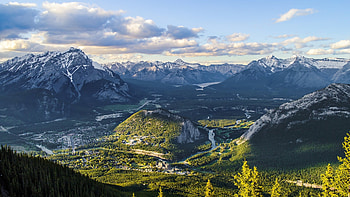 Banff National Park, Alberta's beauty, Majestic mountains, Nature's wonder HD wallpaper