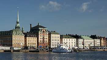 Djurgarden ferry, Gamla Stan departure, Stockholm waterways, City exploration HD wallpaper