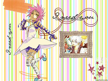 Choose a Side Allen, walker, camelot, , devil, cute, allen, angel, d gray man, pink, anime, wing, rainbow, yellow, road HD wallpaper