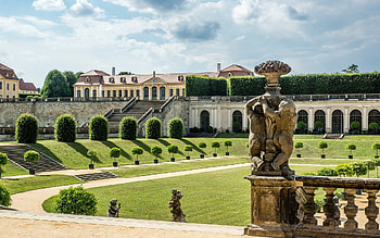Palace in Großsedlitz, Germany, garden, sculpture, Germany, palace HD wallpaper