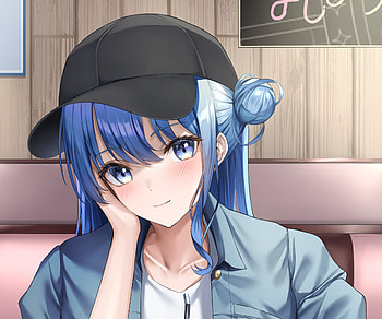 Hoshimachi Suisei, hololive, Hoshimachi Suisei, Anime, Virtual Youtuber HD wallpaper