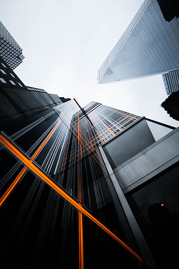 Cities, Architecture, Minimalism, Skyscrapers, Bottom View, Urban HD phone wallpaper