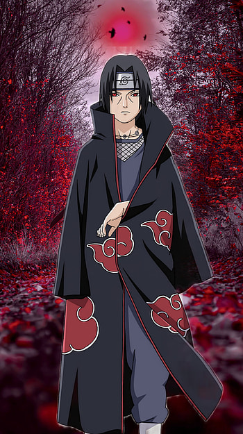 Itachi, red, art HD phone wallpaper