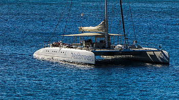 Catamaran , Twin hulls, Sailing paradise, Luxury at sea HD wallpaper