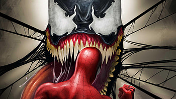 Venom Gonna Eat Spiderman, spiderman, venom, superheroes, deviantart, artist, artwork HD wallpaper