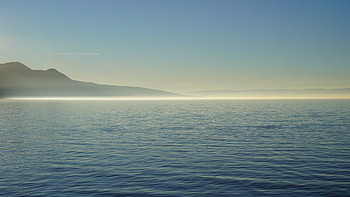 Lake Nature Fog Water Mountains Mist Scenic, lake, mountains, fog, nature HD wallpaper
