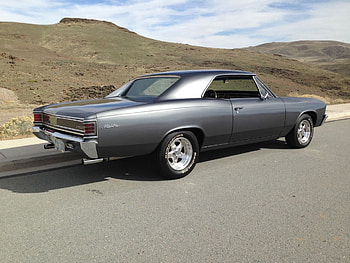 Chevelle 67, Gray, Bowtie, Classic, 1967 HD wallpaper