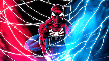 Spiderman Shadow Of The Night, spiderman, superheroes, artwork, art, digital-art HD wallpaper