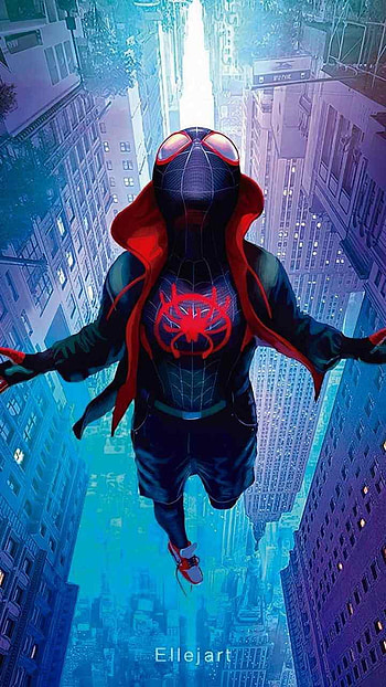 Spider man, art, cartoon HD phone wallpaper
