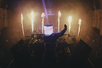 Marshmello Live Audience, marshmello, music, dj HD wallpaper