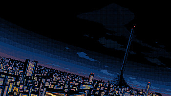 Cityscape Pixel City, pixel, 8-bit, cityscape, artist, artwork, digital-art HD wallpaper