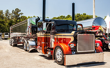 peterbilt, big rig, 18wheeler, diesel truck HD wallpaper