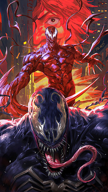 Carnage, red, art HD phone wallpaper