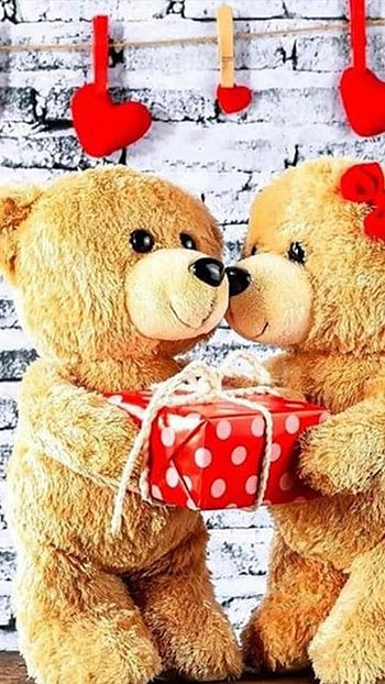 Cute Teddy Bear, Love, Couple, teddy HD phone wallpaper