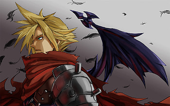 Cloud Strife - Kingdom Hearts | Shadowed Wing: Cloud | KH: Cloud's Fallen Wing, video game, Kingdom Hearts, Cloud Strife HD wallpaper