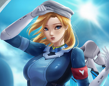 Overwatch, mercy, gorgeous, art HD wallpaper