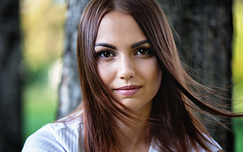 Beautiful Brunette, girl, pretty, woman, brunette HD wallpaper