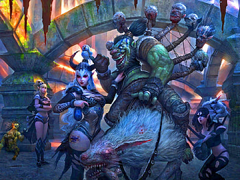 The Chaos Jubilation, chaos, fantasy, demons, dark HD wallpaper