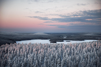 Landscape, Winter, Nature, Rivers, Snow, View From Above, Forest HD wallpaper