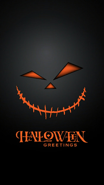 Pumpkin Halloween cell locks screen HD phone wallpaper