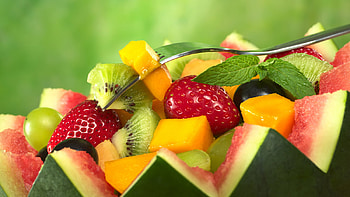 Fruits, Food, Strawberry, Dessert, Grapes, Kiwi, Watermelons HD wallpaper