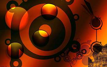 Abstract, Dark, Circles, Lines, Colorful, Colourful HD wallpaper
