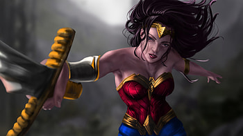 Vibrant Wonder Woman , wonder-woman, superheroes, art, artwork, digital-art, artstation HD wallpaper