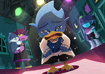 Bluebird of Misfortune, Berdly (deltarune), Lancer (deltarune), Susie (deltarune), Kris (deltarune), video game, deltarune HD wallpaper
