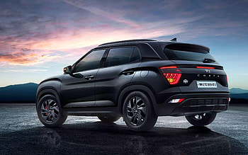 Hyundai Creta Knight Edition, back view, 2022 cars, SU2, IN-spec, 2022 Hyundai Creta, korean cars, Hyundai HD wallpaper