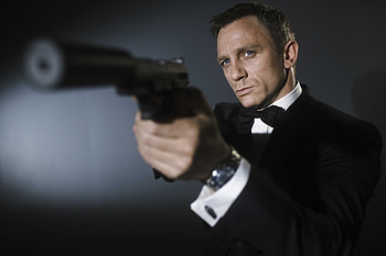 James Bond, Daniel Craig, Agent Gun HD wallpaper
