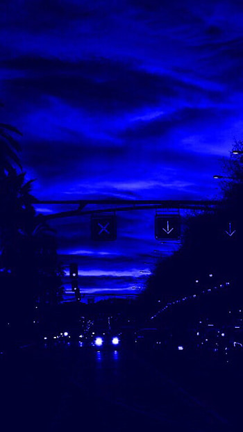 Lock Screens. Blue Aesthetic Dark, Dark Blue , Blue Aesthetic, Dark Blue Anime HD phone wallpaper