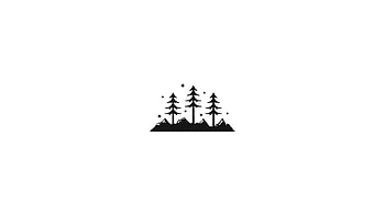 Mountains Trees Minimalism, mountains, trees, minimalism, artist, digital-art HD wallpaper