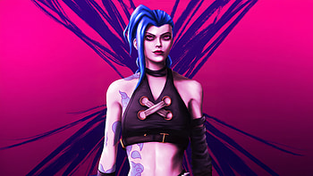 Jinx The Peace Loving Vigilante, jinx-league-of-legends, league-of-legends, artwork, art, digital-art, games, video-games, artstation, deviantart HD wallpaper