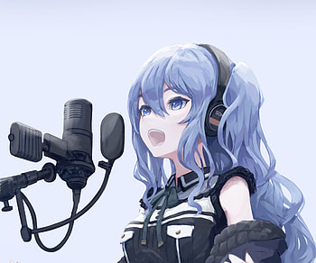 Hoshimachi Suisei, hololive, Hoshimachi Suisei, Anime, Virtual Youtuber HD wallpaper