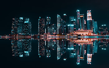 Singapore Skyline, Modern architecture marvels, Nightlife allure, City beauty HD wallpaper