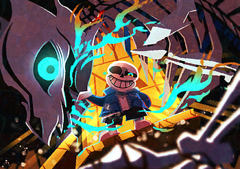 Sans in Action: Stunning Undertale Video Game, Sans (Undertale), video game, Undertale HD wallpaper