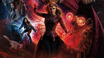 Elizabeth Olsen Scarlet Witch Doctor Strange in the Multiverse of Madness HD wallpaper