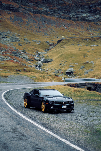 Sports, Chevrolet, Macro, Road, Car, Sports Car, Side View HD phone wallpaper
