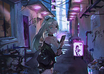 Pirate Devil Girl , anime-girl, anime, artist, artwork, digital-art, deviantart HD wallpaper
