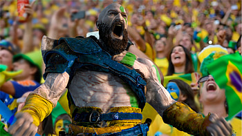 Kratos Torcedor Fanático, Brazil, Kratos (God Of War) HD wallpaper