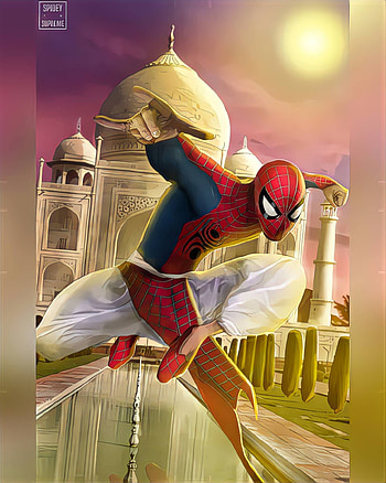 Spiderman india, art and fictional HD phone wallpaper