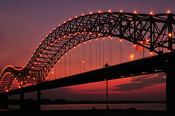 Hernando de Soto Bridge, Memphis (Tennessee) HD wallpaper