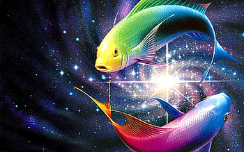 Pisces Zodiac Sign, , Pisces symbolism, Creative backgrounds HD wallpaper