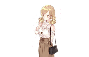 Blonde, beautiful, anime girl, Mami Tomoe HD wallpaper