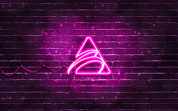Biostar purple logo, , purple brickwall, Biostar logo, brands, Biostar neon logo, Biostar HD wallpaper