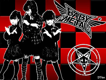 BABYMETAL Red & Black, yuimetal, babymetal, j-metal, j-pop, su-metal, j-rock, moametal HD wallpaper